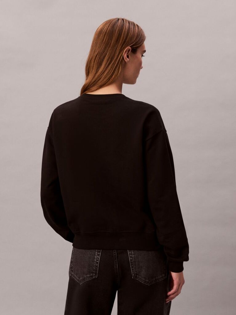 Μαύρο Cropped Φούτερ Με Μονόγραμμα  Γυναίκα