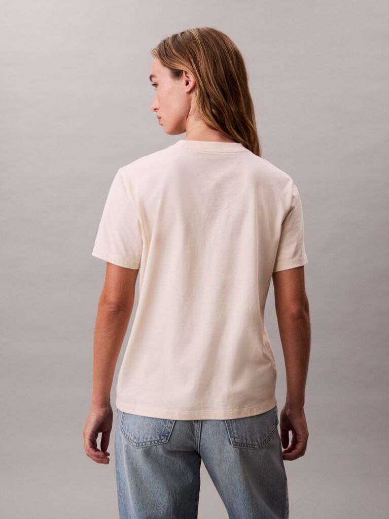 Λευκό T-Shirt Με Λογότυπο  Γυναίκα