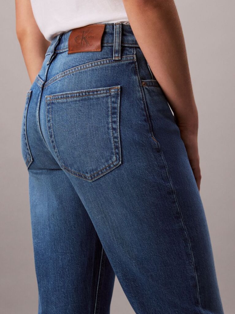 Denim High Rise Straight Jeans  Women