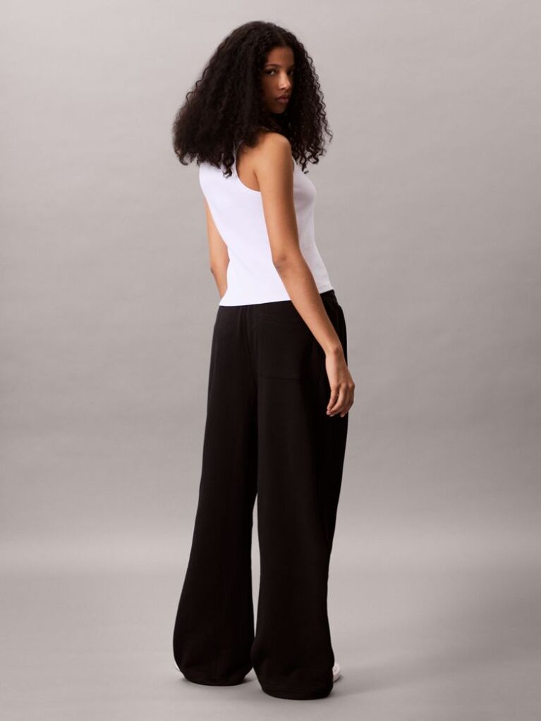 Black Terry Cotton Joggers  Women