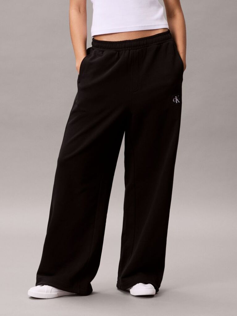 Black Terry Cotton Joggers  Women