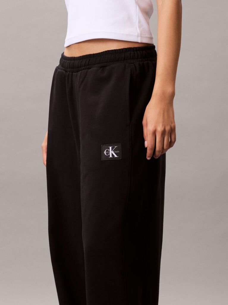 Black Terry Cotton Joggers  Women