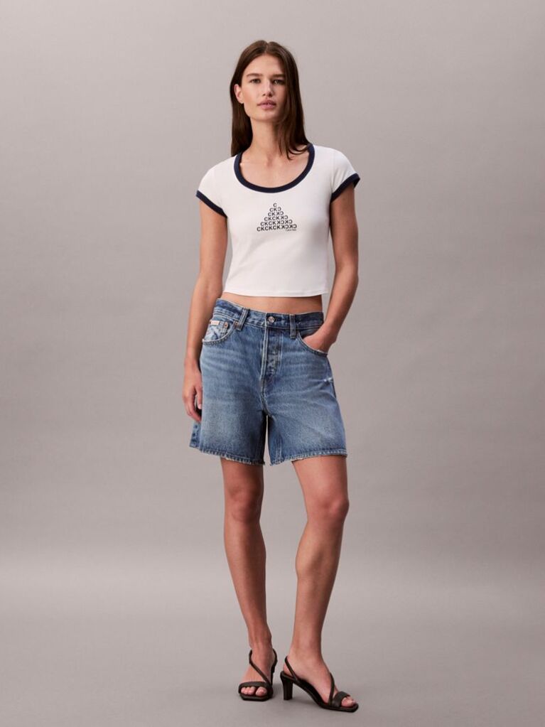 White Short Sleeve T-Shirt  Women