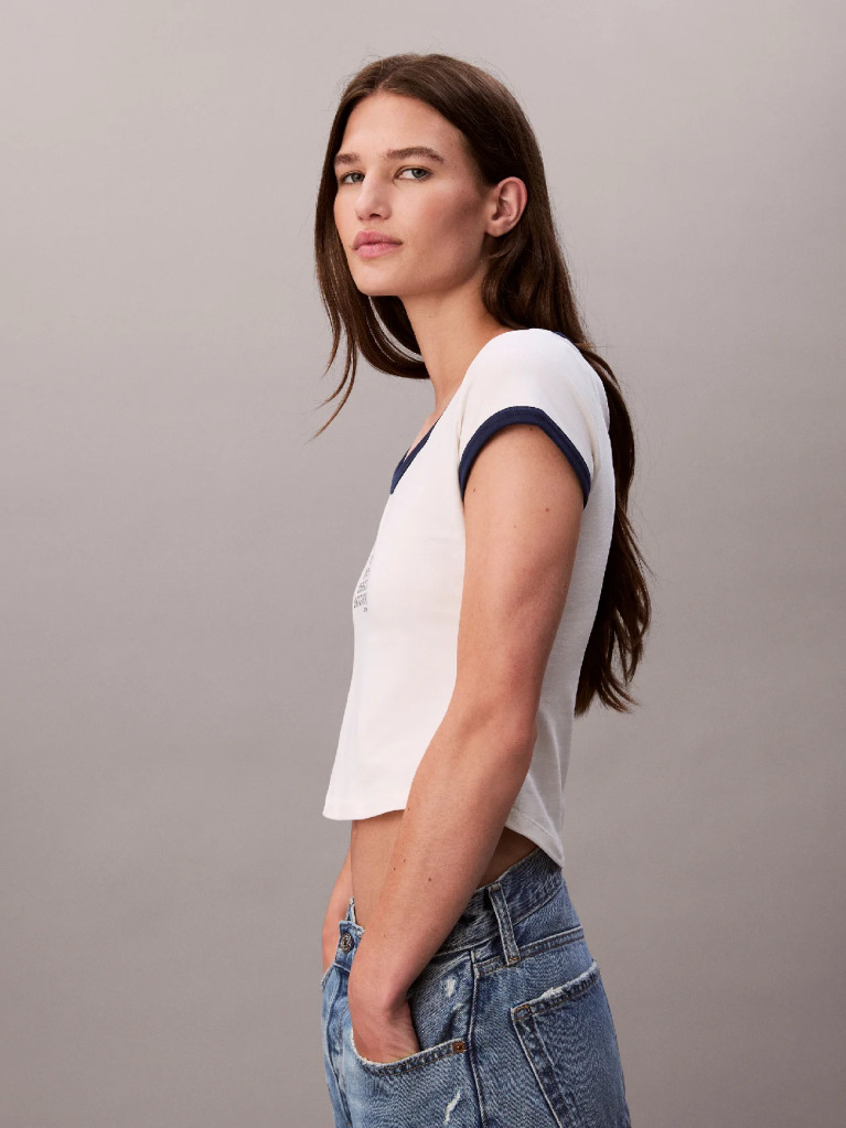 White Short Sleeve T-Shirt  Women