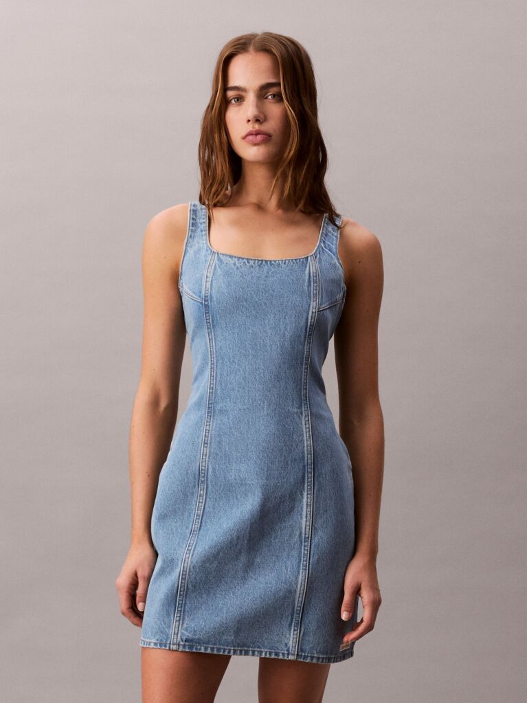 Denim Denim Μίνι Φόρεμα Με Scoop Λαιμόκοψη  Γυναίκα