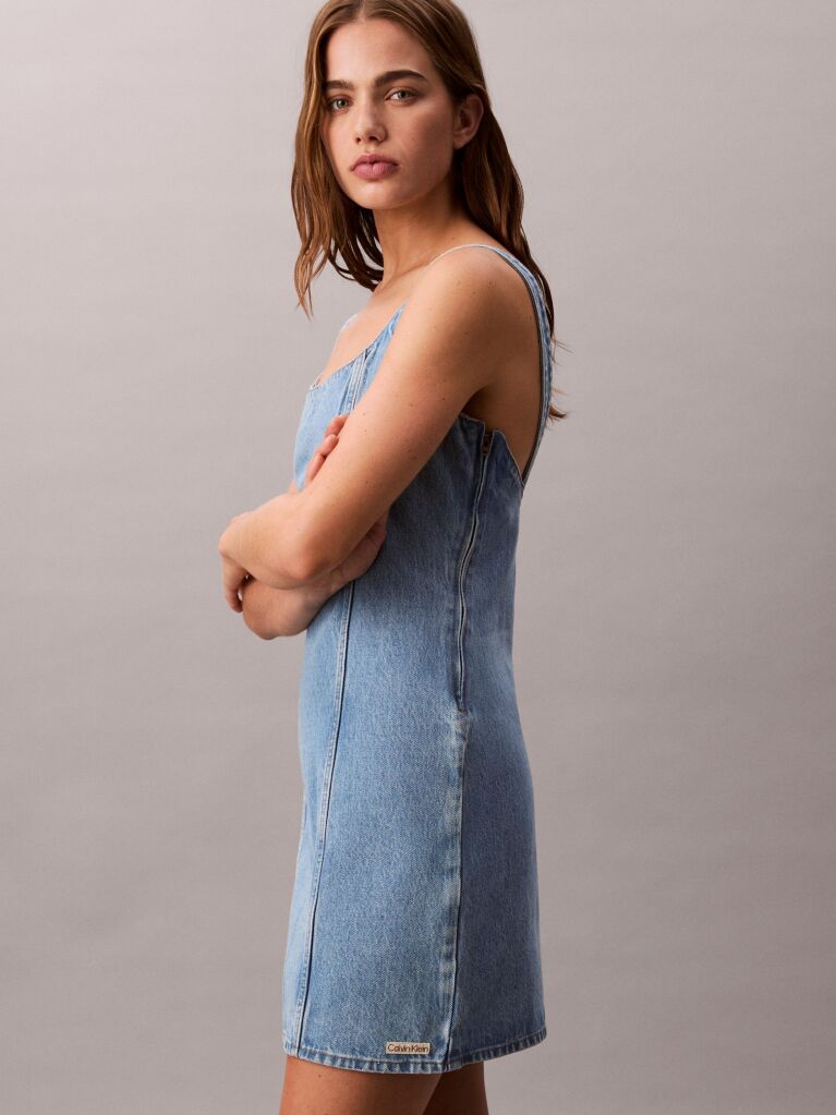 Denim Denim Μίνι Φόρεμα Με Scoop Λαιμόκοψη  Γυναίκα