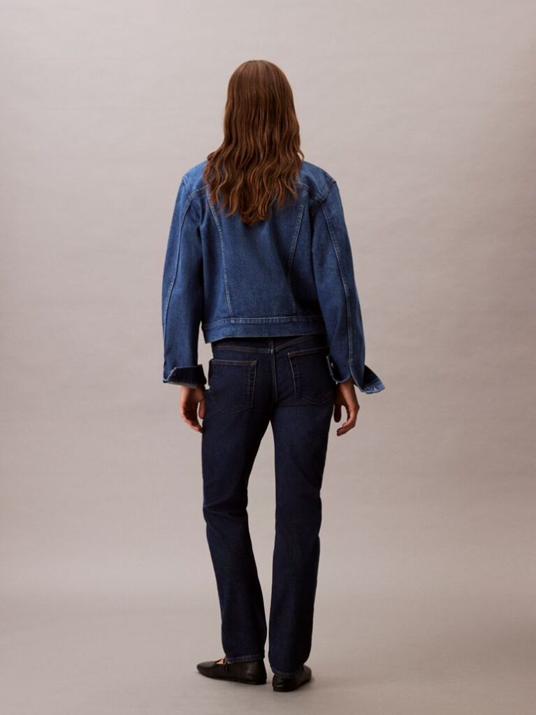 Denim Τζιν Με Slim Γραμμή Και Κανονική Μέση  Γυναίκα