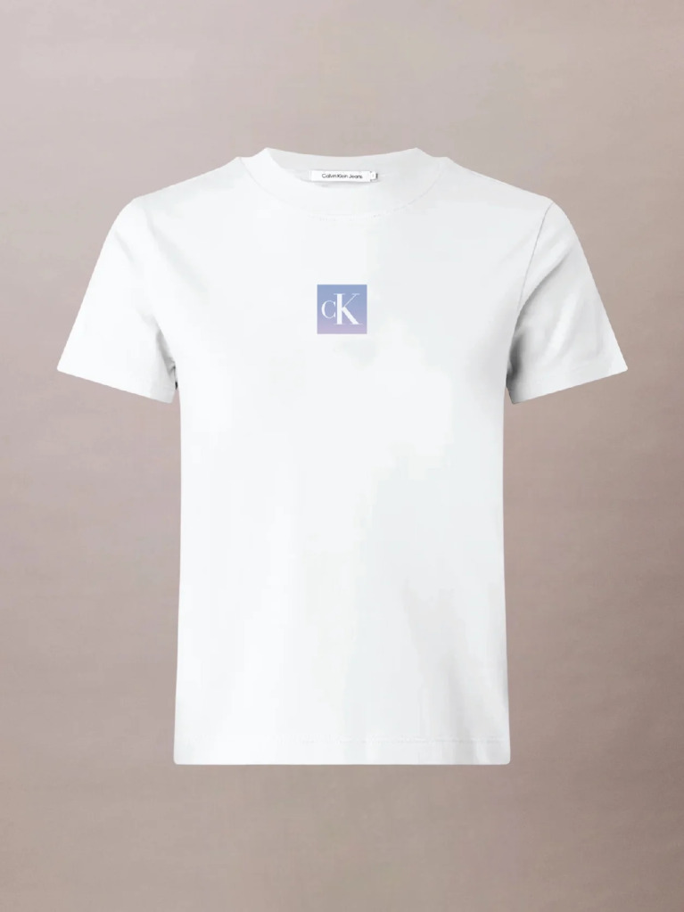Λευκό Κοντομάνικο T-Shirt  Γυναίκα