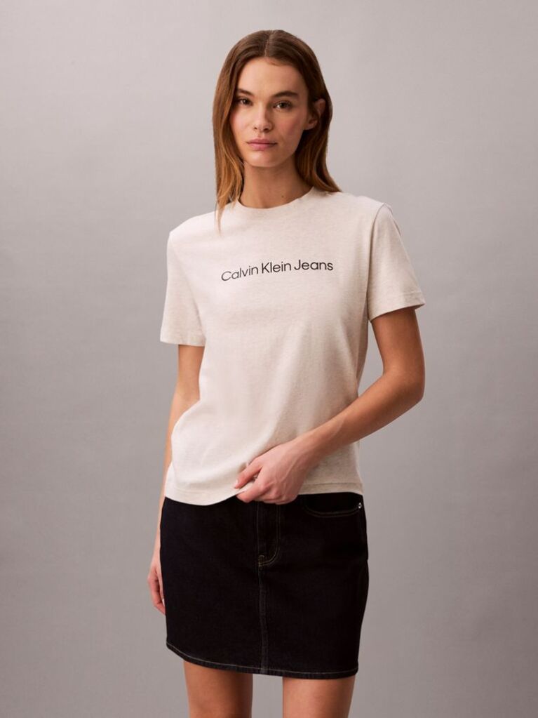 Beige Short Sleeve T-Shirt  Women