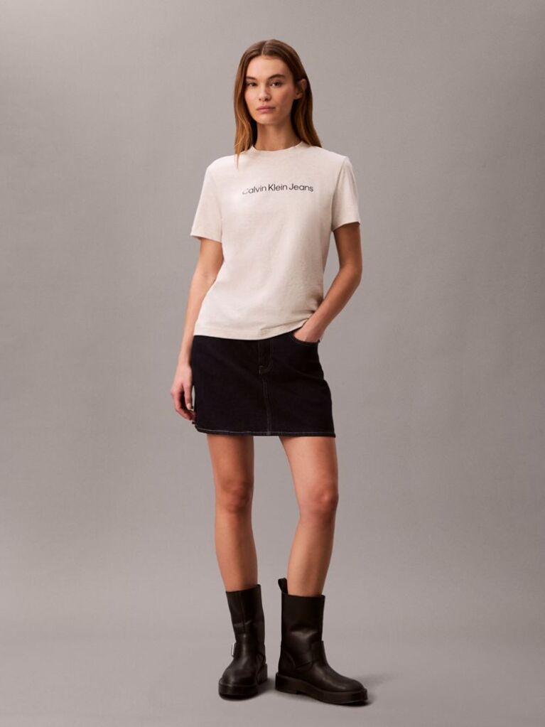 Beige Short Sleeve T-Shirt  Women