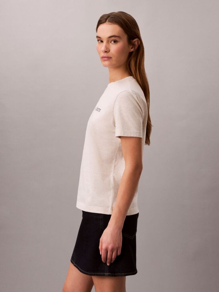 Beige Short Sleeve T-Shirt  Women