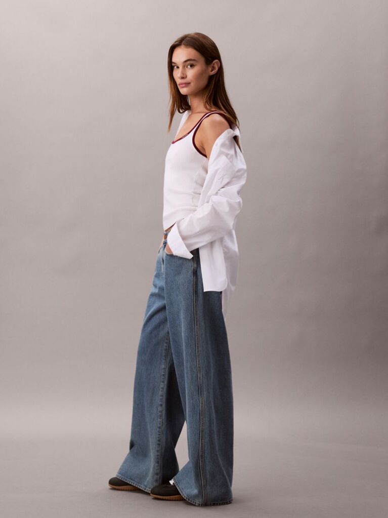Denim Τζιν Σε Φαρδιά Γραμμή  Γυναίκα