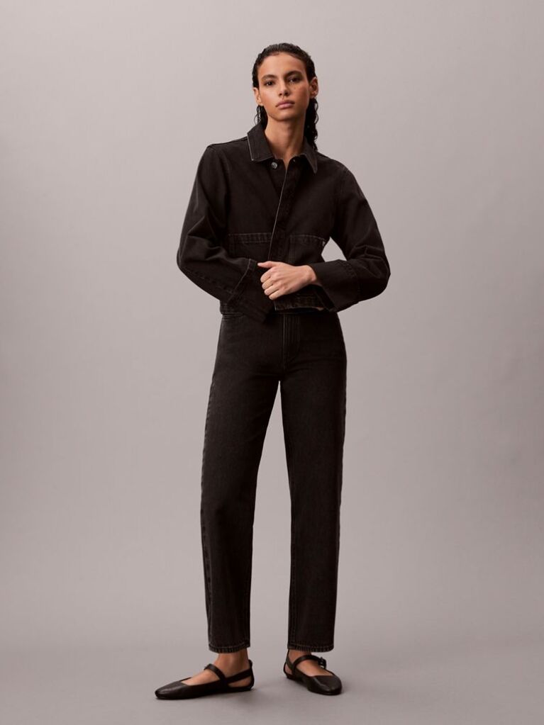 Black Barrel Fit Jeans  Women