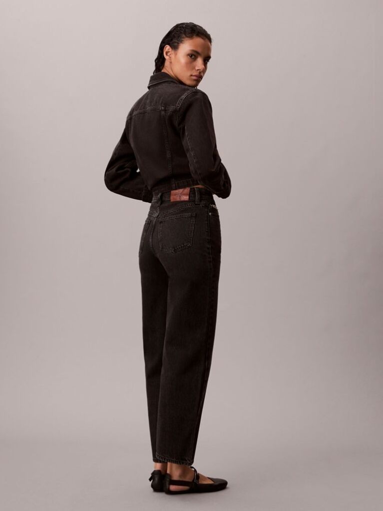 Black Barrel Fit Jeans  Women