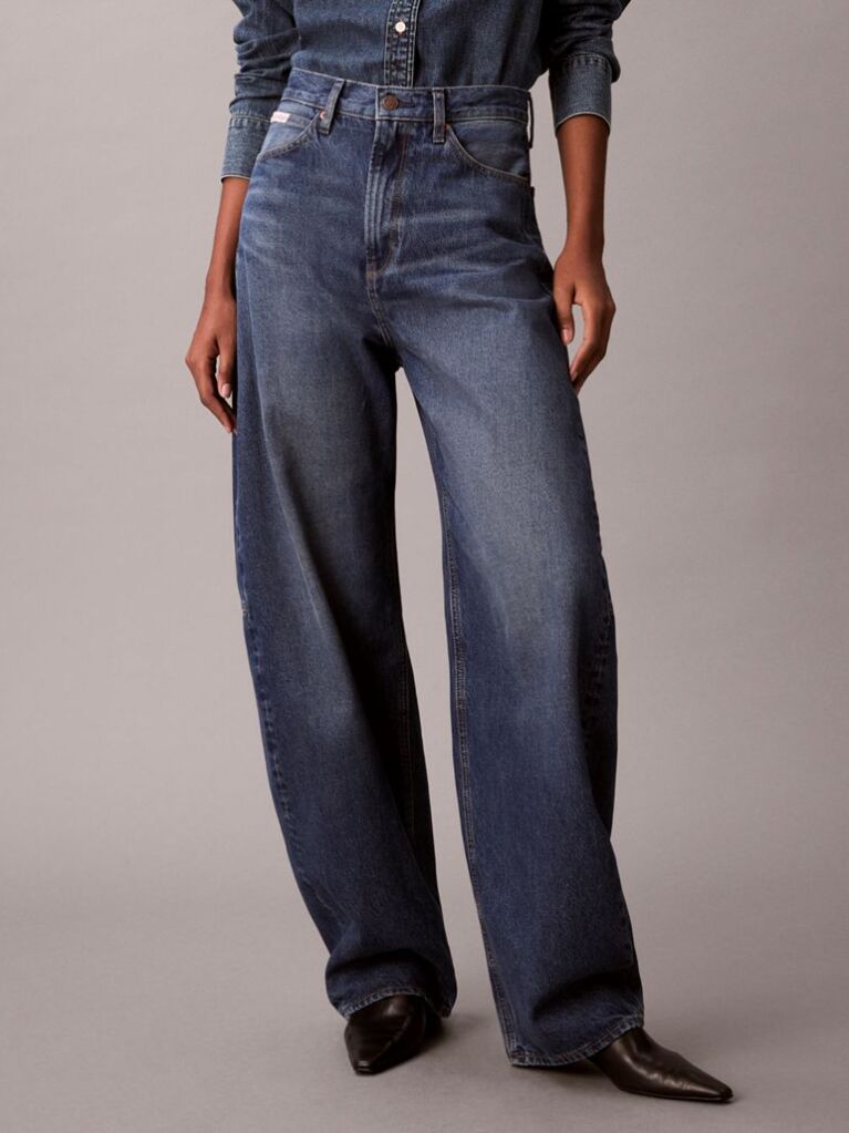 Denim High Rise Barrel Jeans  Women