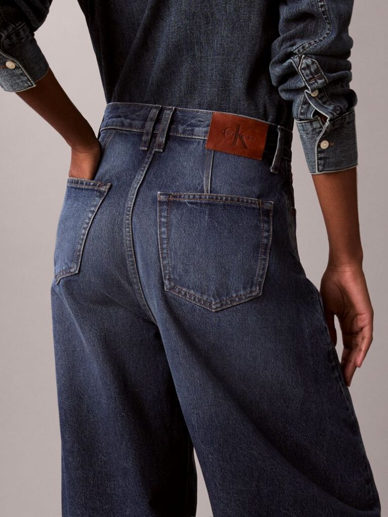 Denim High Rise Barrel Jeans  Women