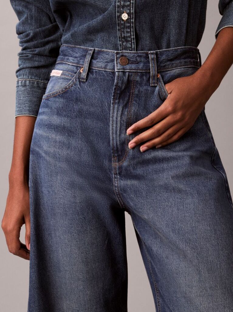 Denim High Rise Barrel Jeans  Women