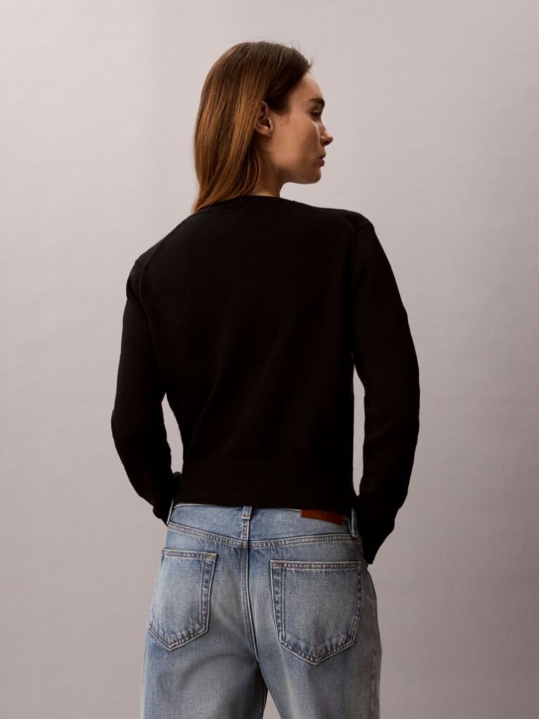 Black Monologo Outline Jumper  Women