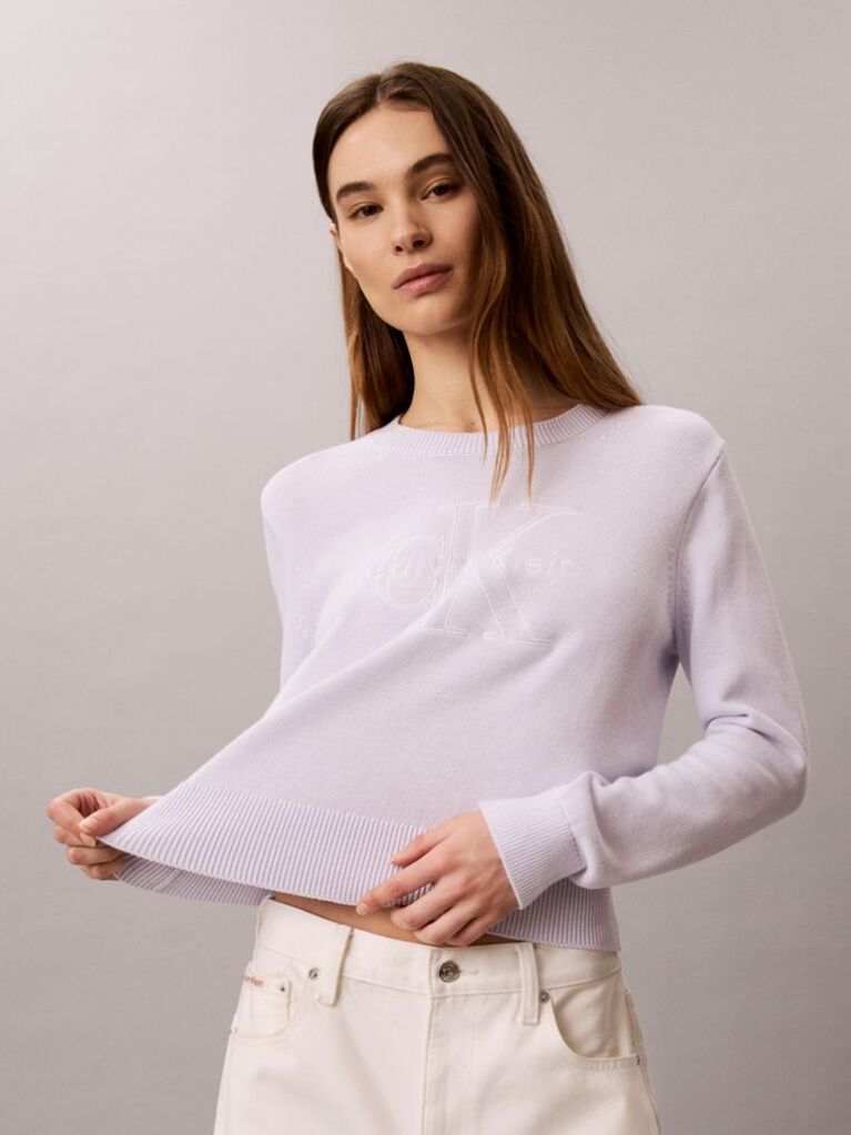 Purple Monologo Outline Jumper  Women