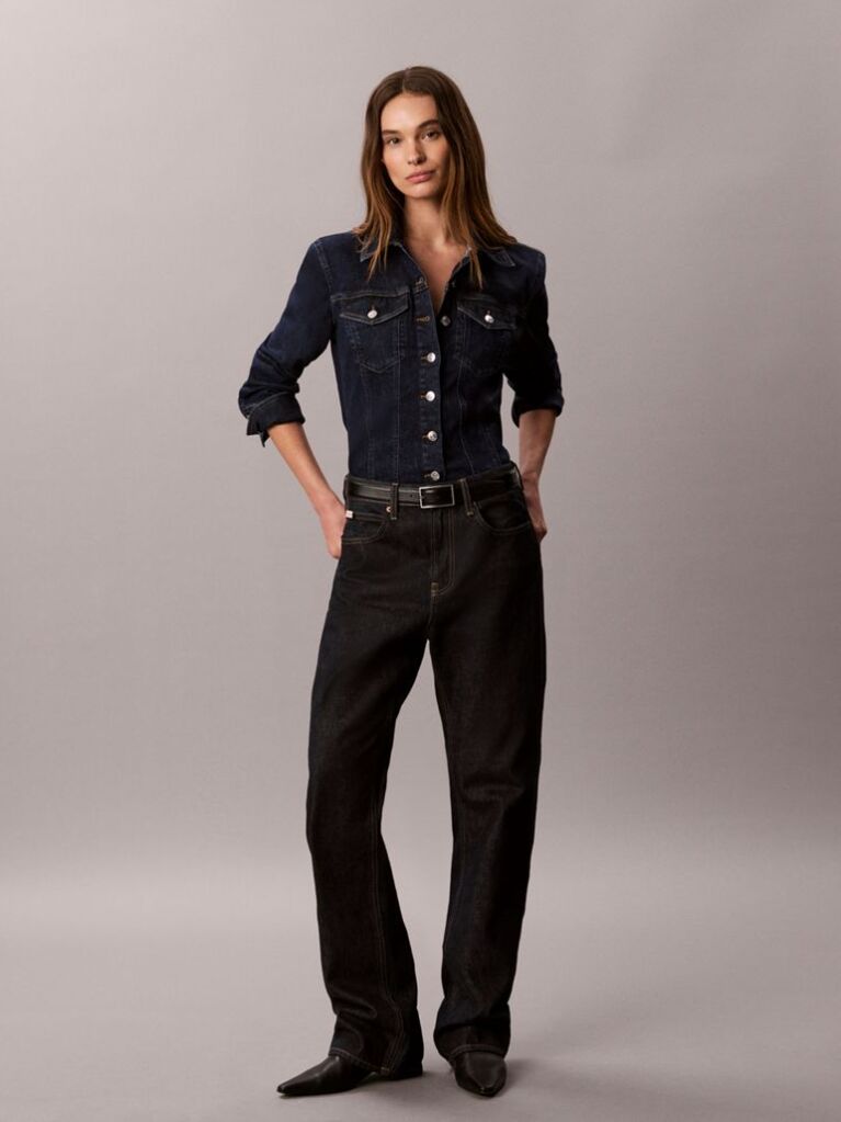 Denim Denim Πουκάμισο Με Κουμπιά Και Γραμμή Sculpt  Γυναίκα