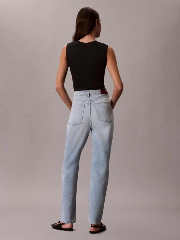 Denim Τζιν Με Mom Γραμμή  Γυναίκα