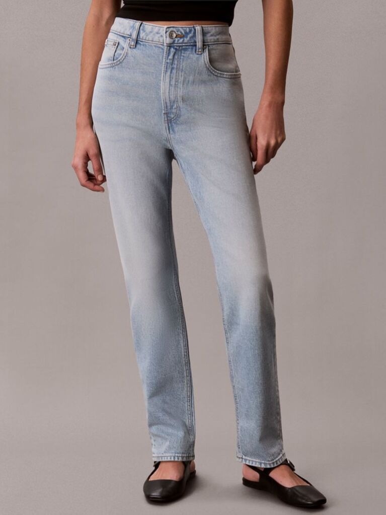 Denim Τζιν Με Mom Γραμμή  Γυναίκα