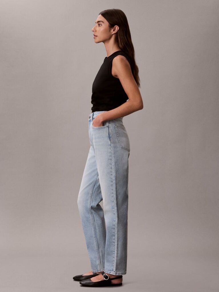 Denim Τζιν Με Mom Γραμμή  Γυναίκα