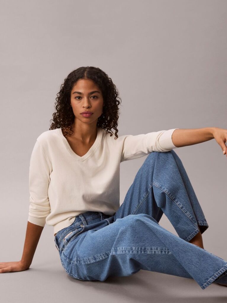 Denim Wide Leg Jeans  Women