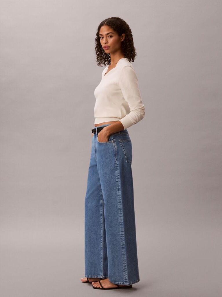 Denim Wide Leg Jeans  Women
