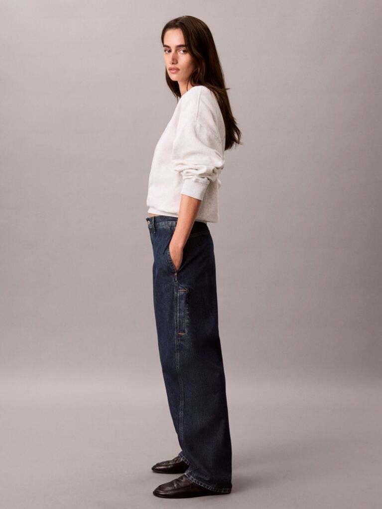 Denim Τζιν Cargo Με Χαλαρή Γραμμή Barrel  Γυναίκα