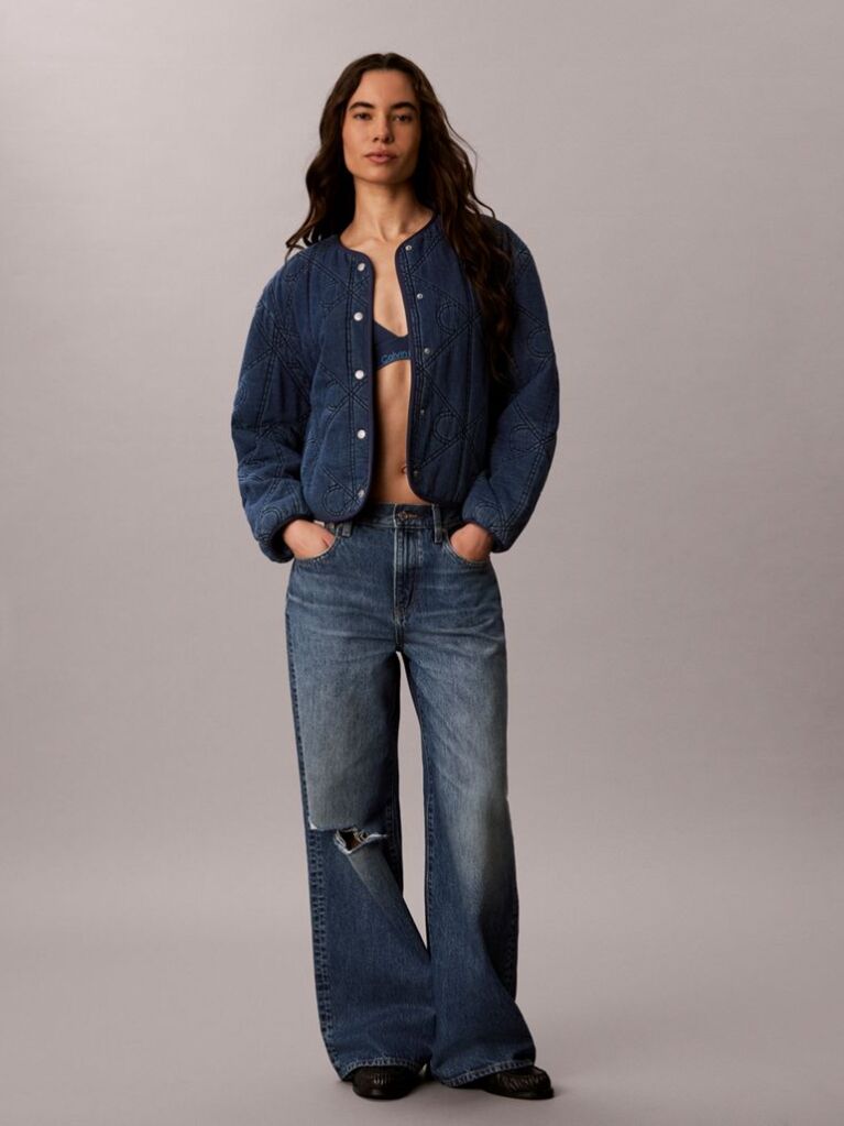 Denim Καπιτονέ Denim Μπουφάν Με Επένδυση Liner  Γυναίκα