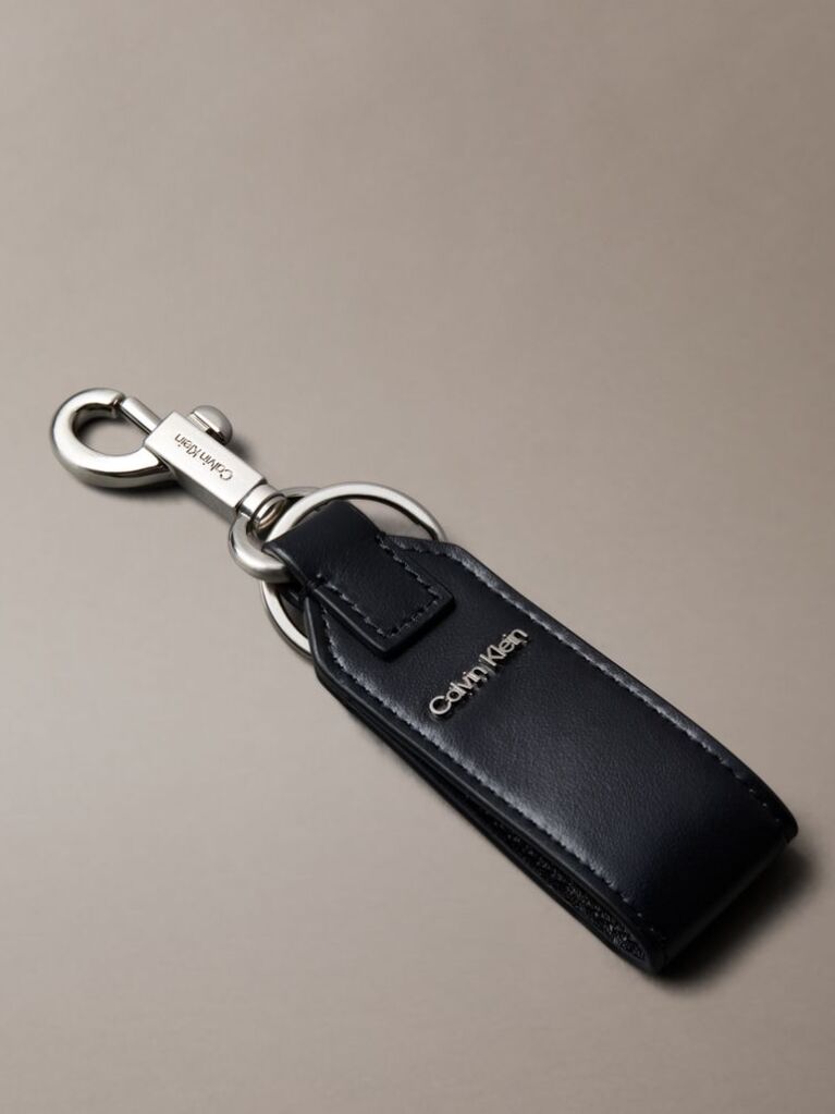 Black Leather Wallet and Key Fob Gift Set  Men