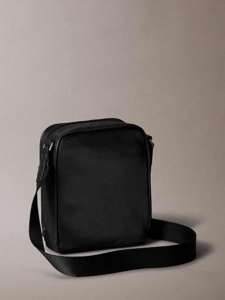 Black Crossbody Reporter Bag  Men