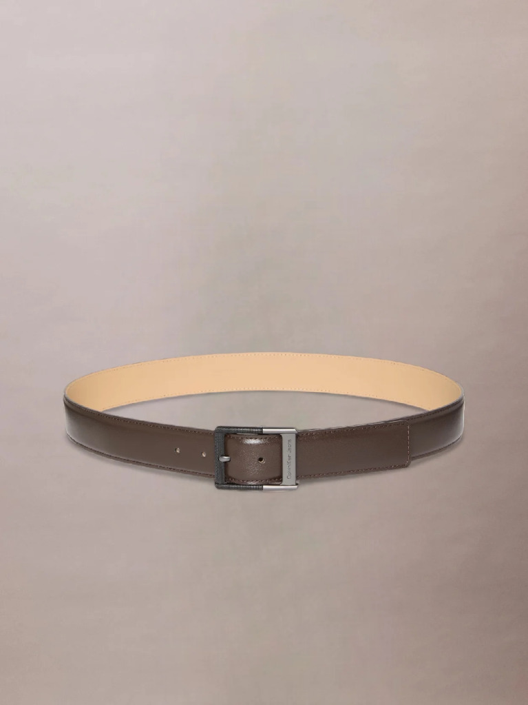 Brown Leather Buckle Belt  Men