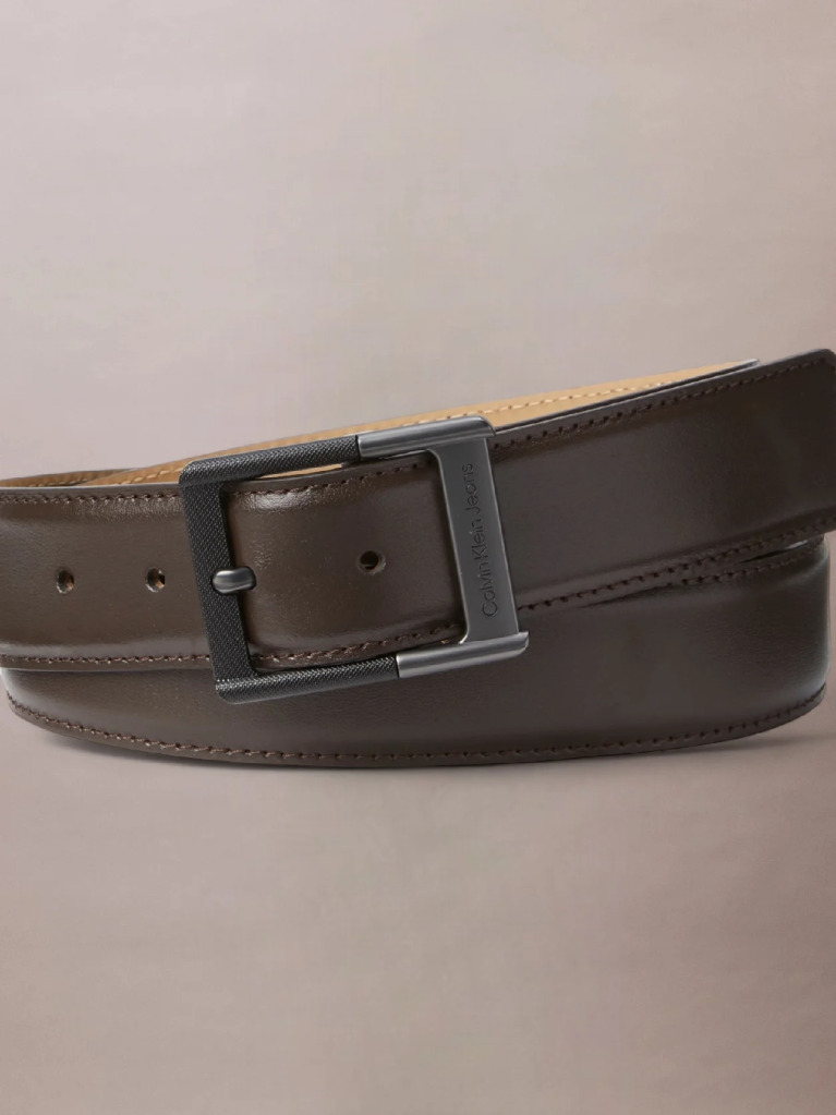 Brown Leather Buckle Belt  Men