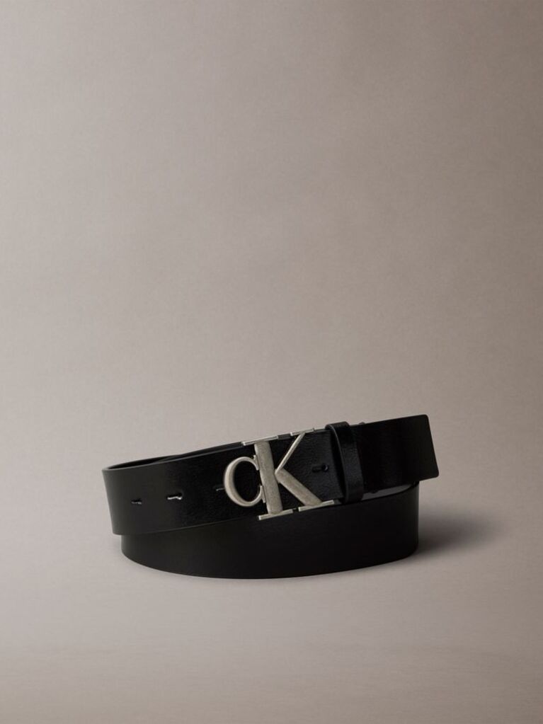 Multi Full Grain Leather Logo Belt  Men