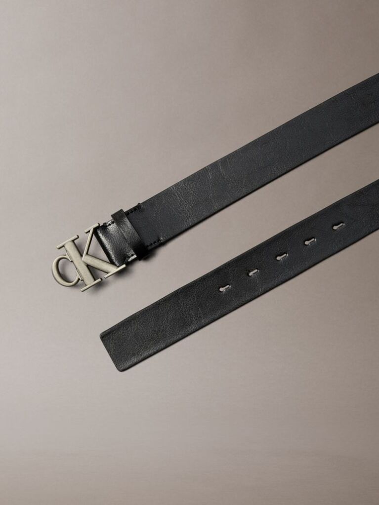 Multi Full Grain Leather Logo Belt  Men