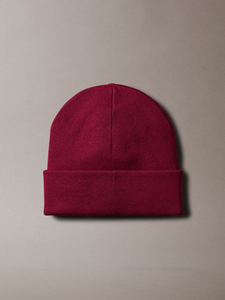 Red Signature Logo Beanie  Men