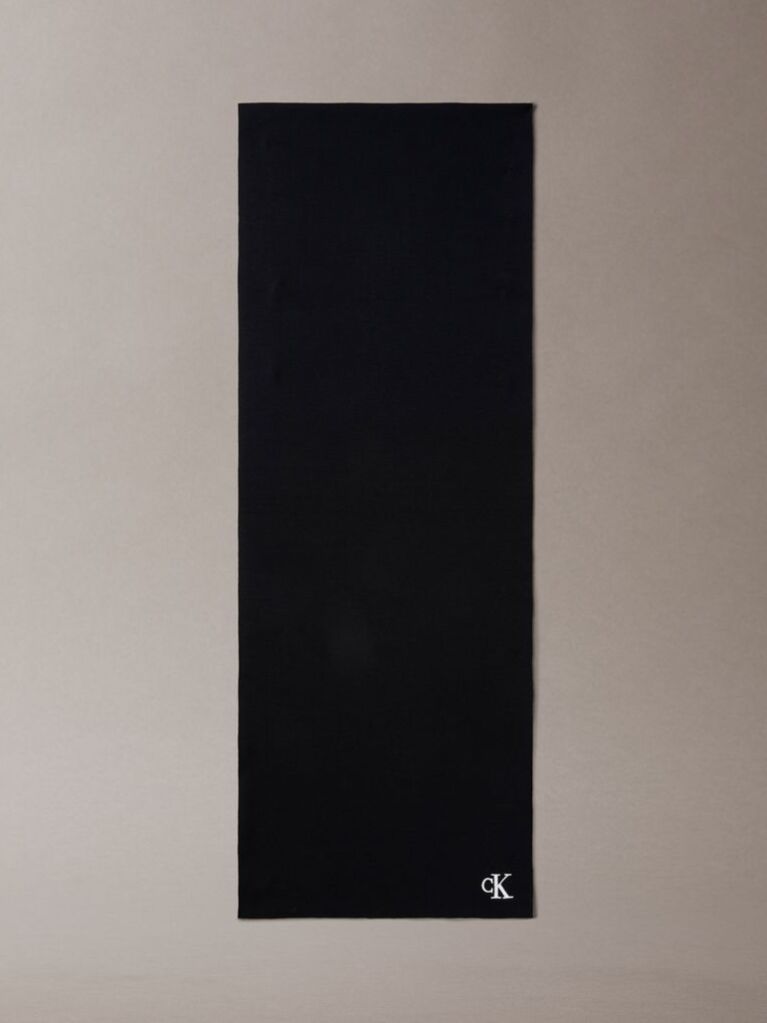 Μαύρο Κασκόλ Με Signature Λογότυπο  Άνδρας