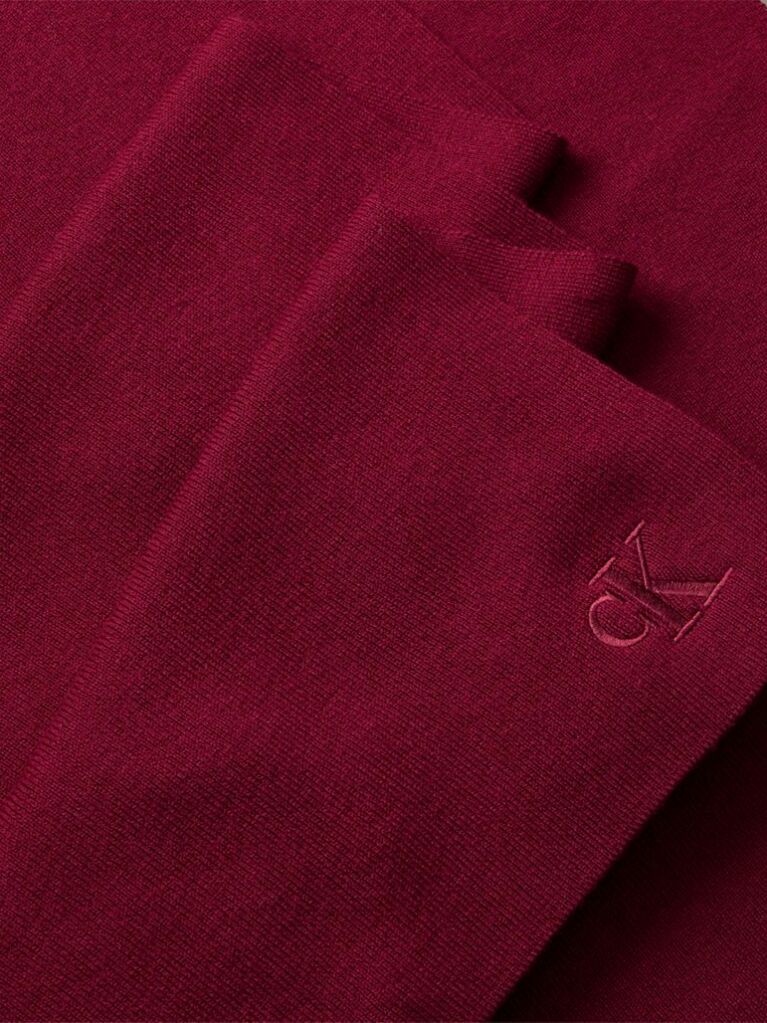 Red Signature Logo Scarf  Men