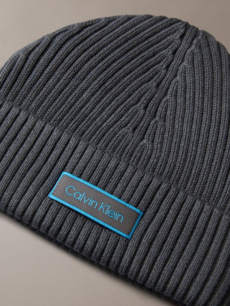 Grey Cotton Fisherman Beanie  Men