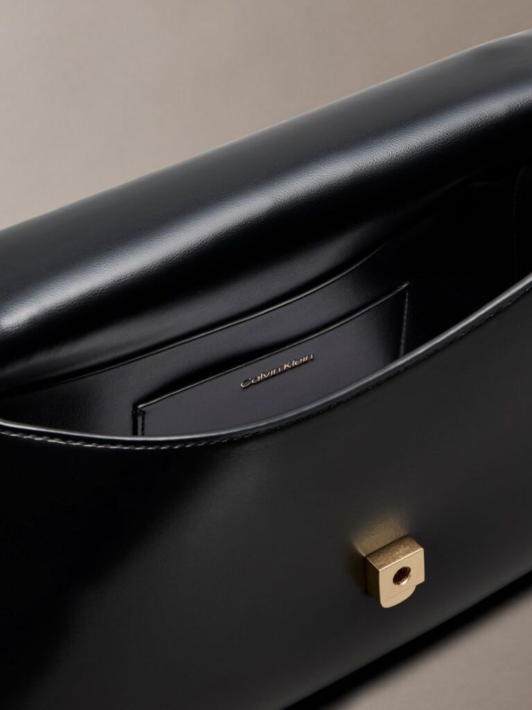 Black Monogram Hardware Shoulder Bag  Women
