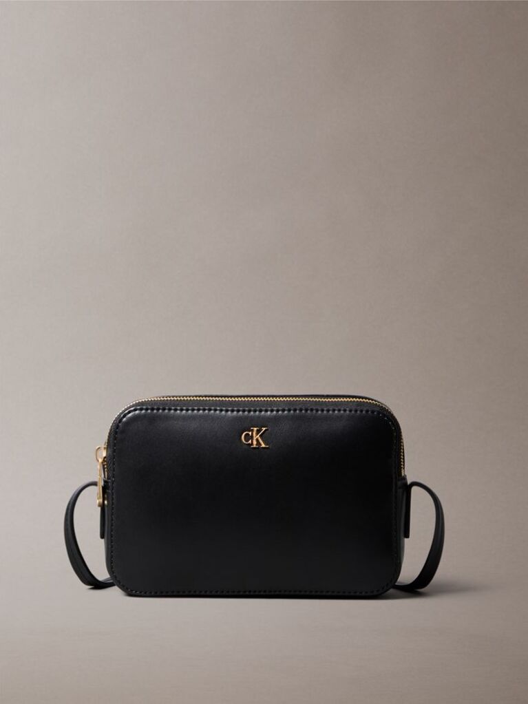 Black Monogram Logo Hardware Camera Bag  Women
