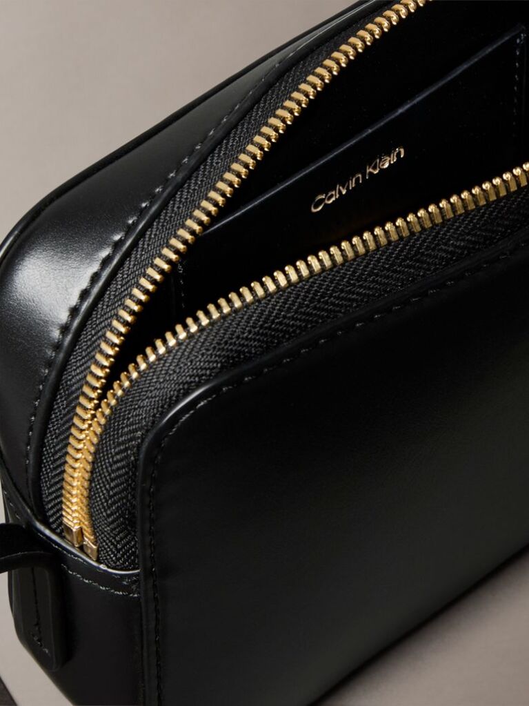 Black Monogram Logo Hardware Camera Bag  Women