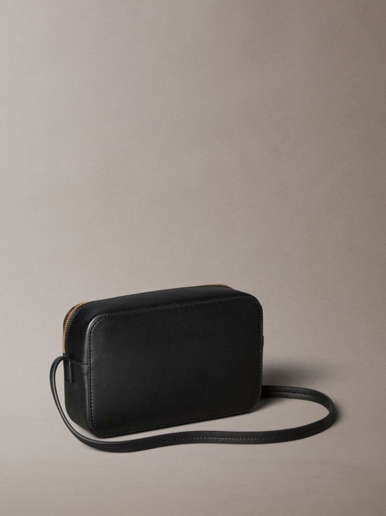 Black Foil Logo Camera Bag  Women