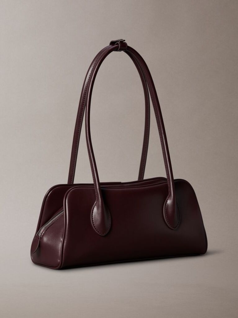 Red Trio Compartment Shoulder Bag  Women