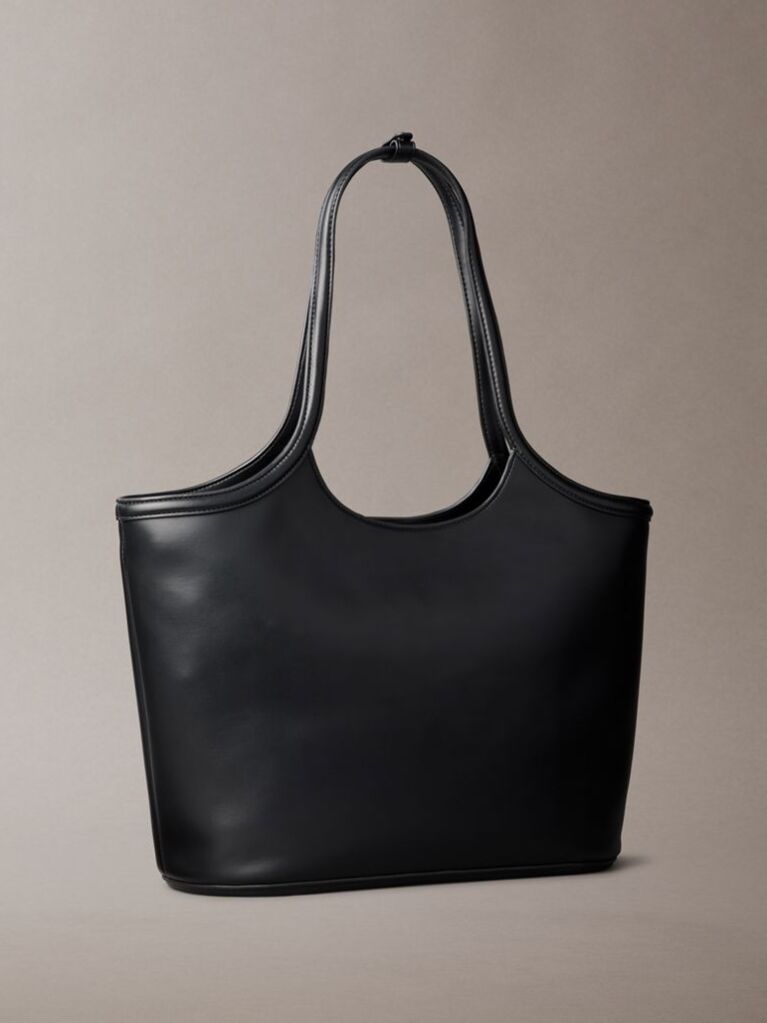 Black Signature Monogram Laptop Tote Bag  Women