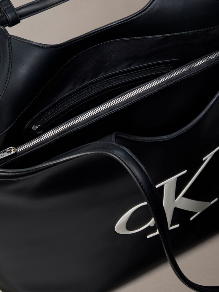 Black Signature Monogram Laptop Tote Bag  Women