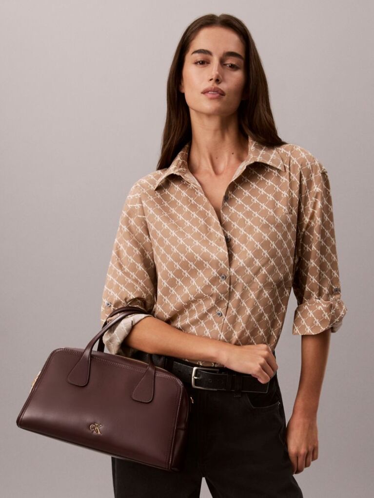 Red Monogram Hardware Bowling Bag  Women