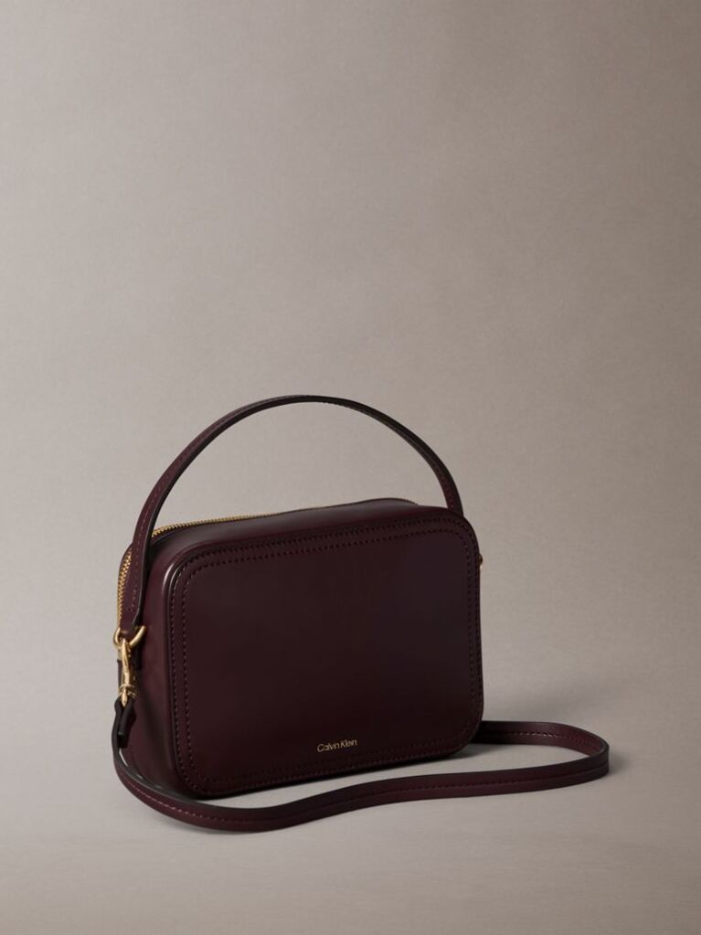 Red Monogram Logo Crossbody Camera Bag  Women